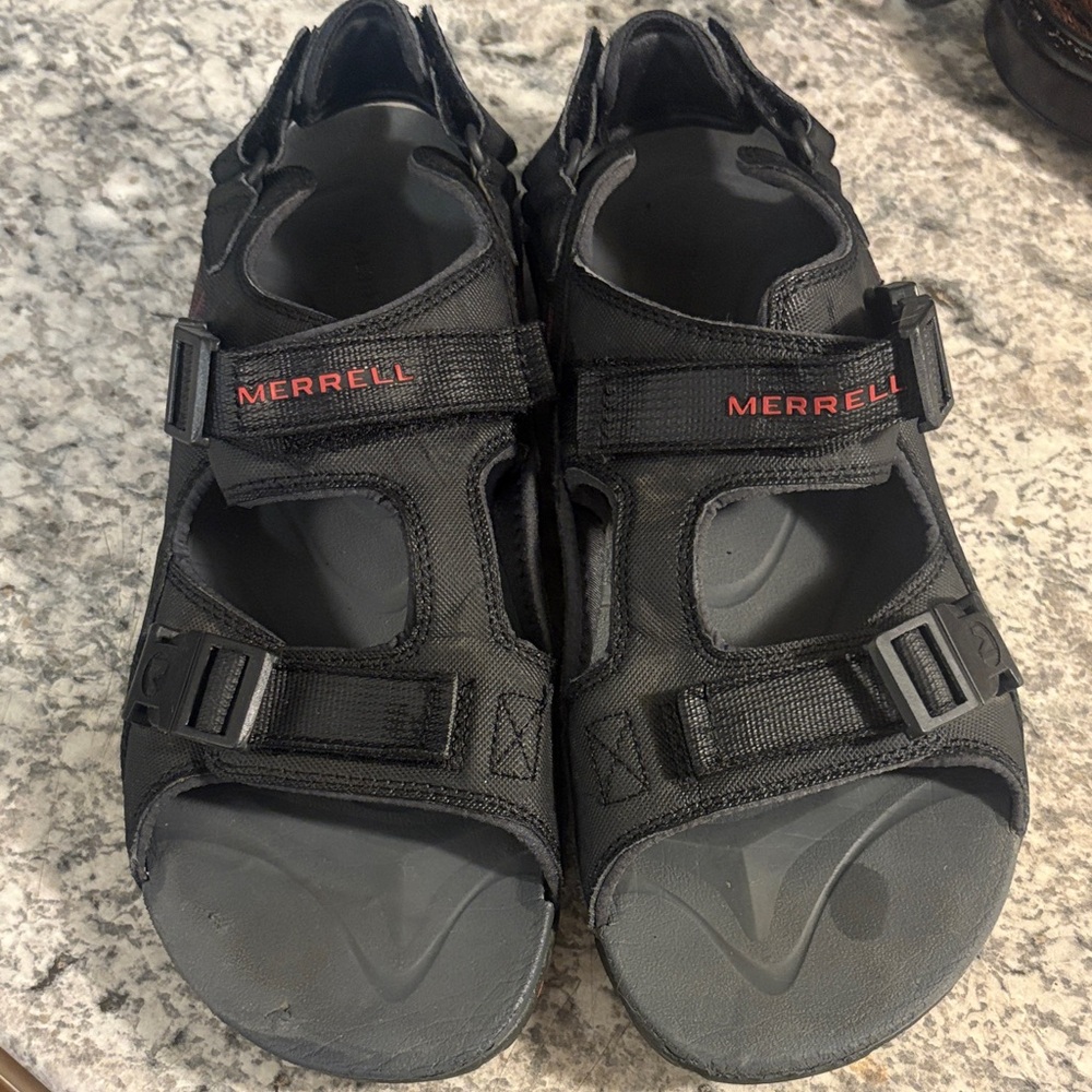Merrell Black Men's Outdoor Sandals